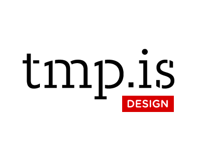 tmp.is gotham rounded karbon slab stencil logo red
