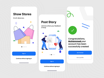 Finding Local Shops UI account clean design ux discover finding local shops ui local local shops maps shops minimal mobile mobile app mobile design onboarding shop finding shops show shores story post ui mobile