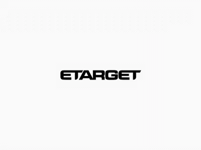 Etarget Logo Redesign Dribble black logotype redesign simple