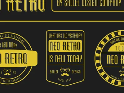 Neo Retro illustrator old retro vector vintage