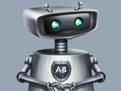 Loveable Robot 512px character icon icons jelly labs mascot pinky von pout robot