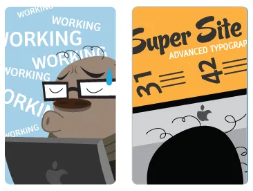 Rich Typography on Smashing Cartoons typography