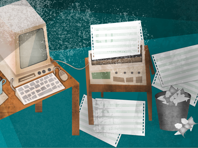 Desk design illustration interface design metalab sarah mick ui ux website