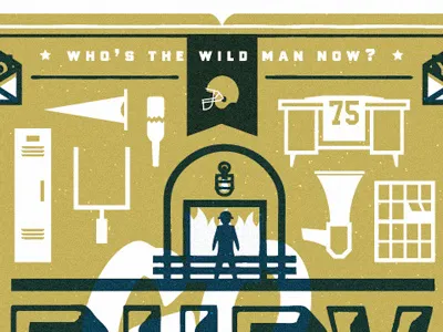 Rudy 2 film football illustration movie poster rudy sports