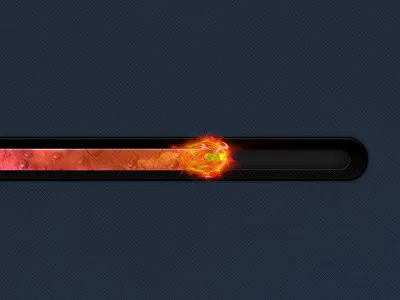 Flame Loader bar fire flame load loader loading progress progress bar