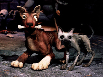 Ransis Alee animation cat character dog model photography plasticine poster stopmotion