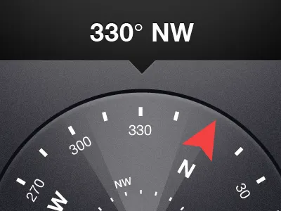 Compass Direction Indicator android compass dial mobile ui