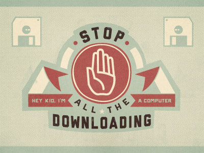 I'm A Computer banner icon logo