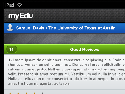 Landscape Ratings Prof green blue ipad mobile professors reviews stars stats university