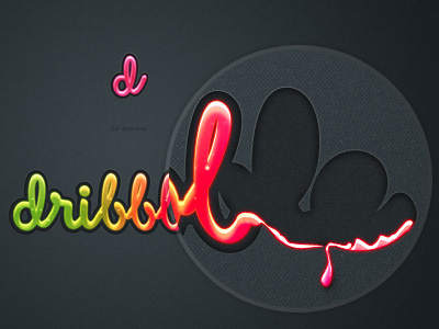 Wallpaper "d for delicious" dribbble wallpaper