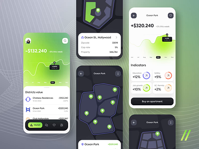 Real Estate Mobile IOS App ai android animation app app design app interaction application design interaction interface invest investment ios mobile mobile app mobile ui real estate technologies ui ux