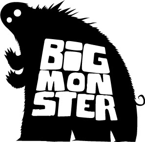Big Monster Logo band cartoon design graphic illustration logo monster music simple