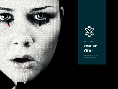 Blood And Glitter app book graphics ipad