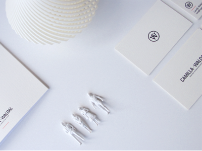 Camilla N Waldal branding logo print profile typography
