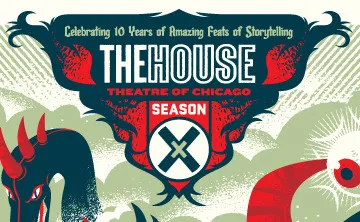The House SeasonX Poster dragons silkscreen theatre