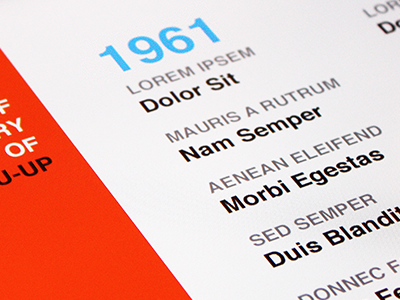 1961 blue helvetica orange