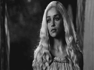 Daenerys Cinemagraph animated gif black and white cinemagraph daenerys targaryen game of thrones
