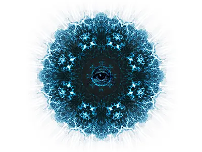 Eye of Providence all seeing blue eye iris poster print providence