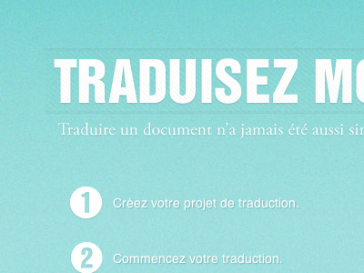 Traduisez Moi coming soon design pattern typography wendesign
