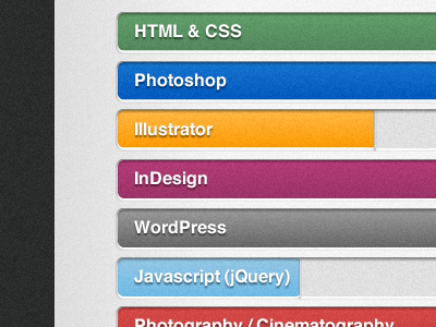 Portfolio Page graph bar graph web