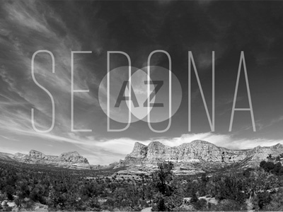 Sedona Ansel Adams Mimic design photography typography
