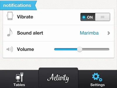 Settings app blue iphone light texture ui white