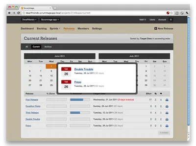 Releases For Date scrummage