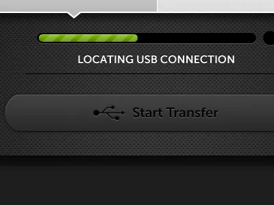USB Transfer mobile progress bar texture usb
