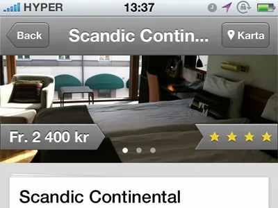 SJ Upplevelser - iphone design concept app concept hotell hyper island iphone jkeussen ma11kna