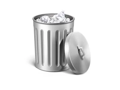 Trash icon startup branding