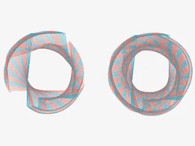 Alabama Spirograph Progression alabama blue pink spirograph