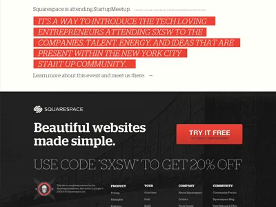 Squarespace SXSW squarespace sxsw
