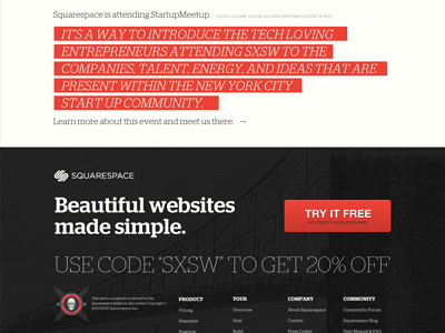 Squarespace SXSW squarespace sxsw