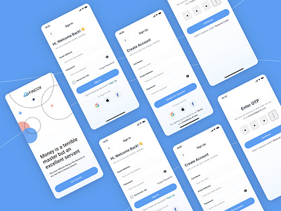 Financial App Interface app app design app ui bank banking app bitmate bitmate studio dashboard finance finance app financial financial app fintech ios ios app mobile app mobile app design mobile ui money sign up