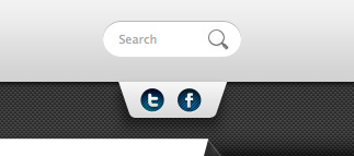 Header header icons search social media
