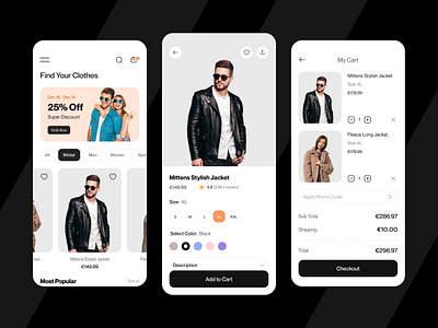 Fashion eCommerce App android app app design app ios clothing app e commerce ecommerce ecommerce app ecommerce store ecommerce website fashion app fashion ecommerce fashion store ios mobile mobile app online shopping