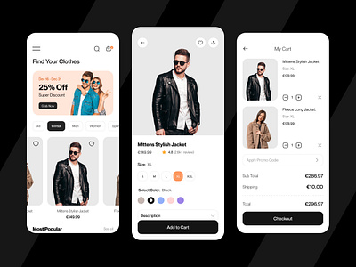 Fashion eCommerce App by Rakib Kowshar for Orizon: UI/UX Design Agency ...