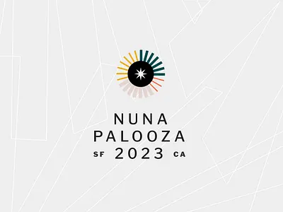 Nunapalooza 2023 branding color design event illustration logo nuna startup typography