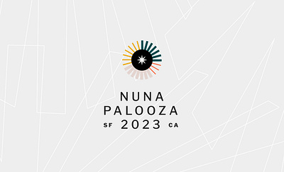 Nunapalooza 2023 branding color design event illustration logo nuna startup typography