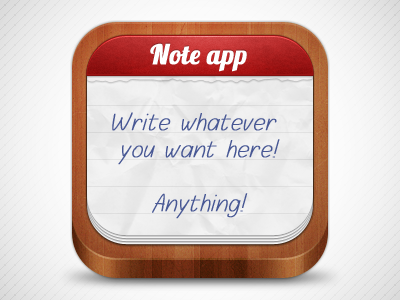 Note icon icon note texture wood