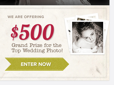 Grand Prize Banner american typewriter banner homepage lobster proxima nova texture