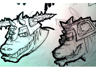 Turtle Rabbit's close up character concept grafighters illustration study