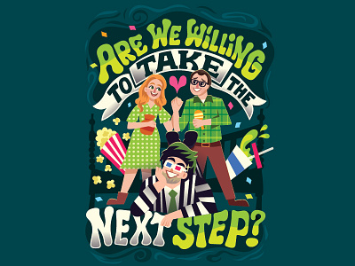 Ready Set, Not Yet beetlejuice broadway character art flat design hand lettering handwritten type illustration lettering maitlands musical quote theater typography