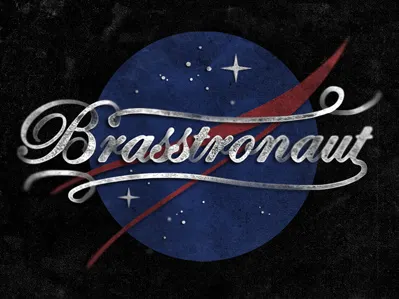 Brasstronaut cbc logo music script texture type