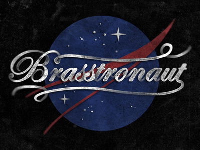 Brasstronaut cbc logo music script texture type