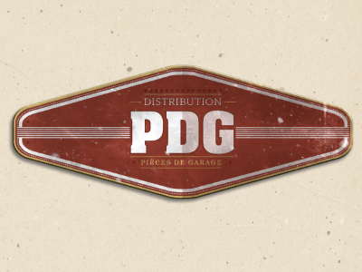 Drafted logo. garage illustrator logo photoshop rust texture tools