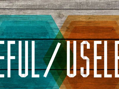 Useful/Useless church gradient hexagon losttype muncie title type