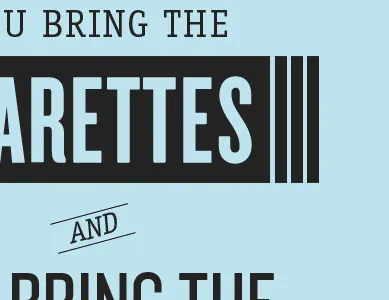 Inkwell knockout music officina serif poster