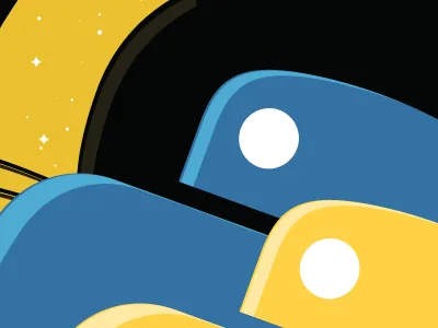 Deco Pythons art deco codeconf github poster python