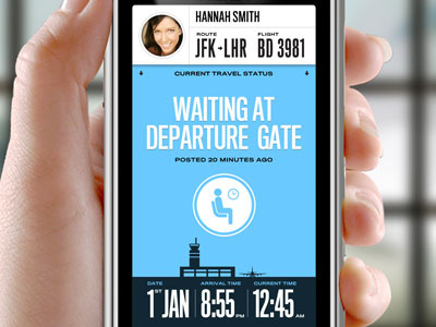 Travel Status App app iphone travel